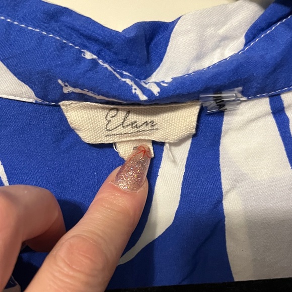 Elan cropped cotton top size small - Picture 2 of 5